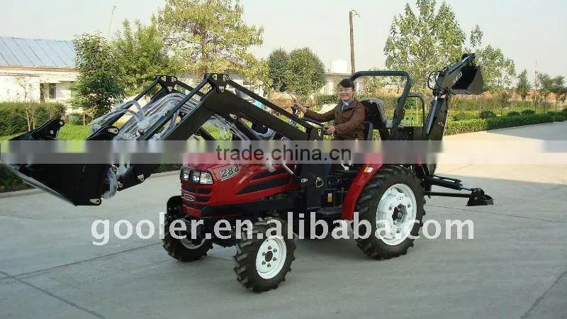 LZ304 mini Tractor with 4 in 1 bucket Front end loader, fel TZ03D