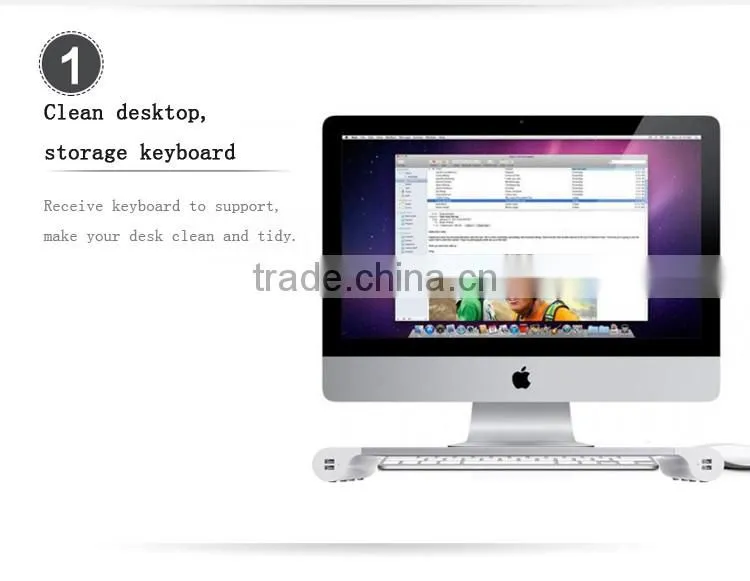 2 in 1 4 USB ports mobile phone charging computer display stand