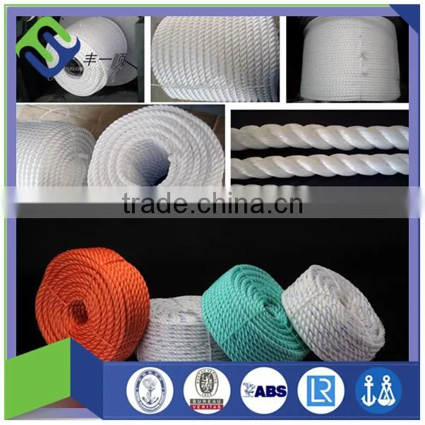 High strength 24mm pe water ski rope with various color