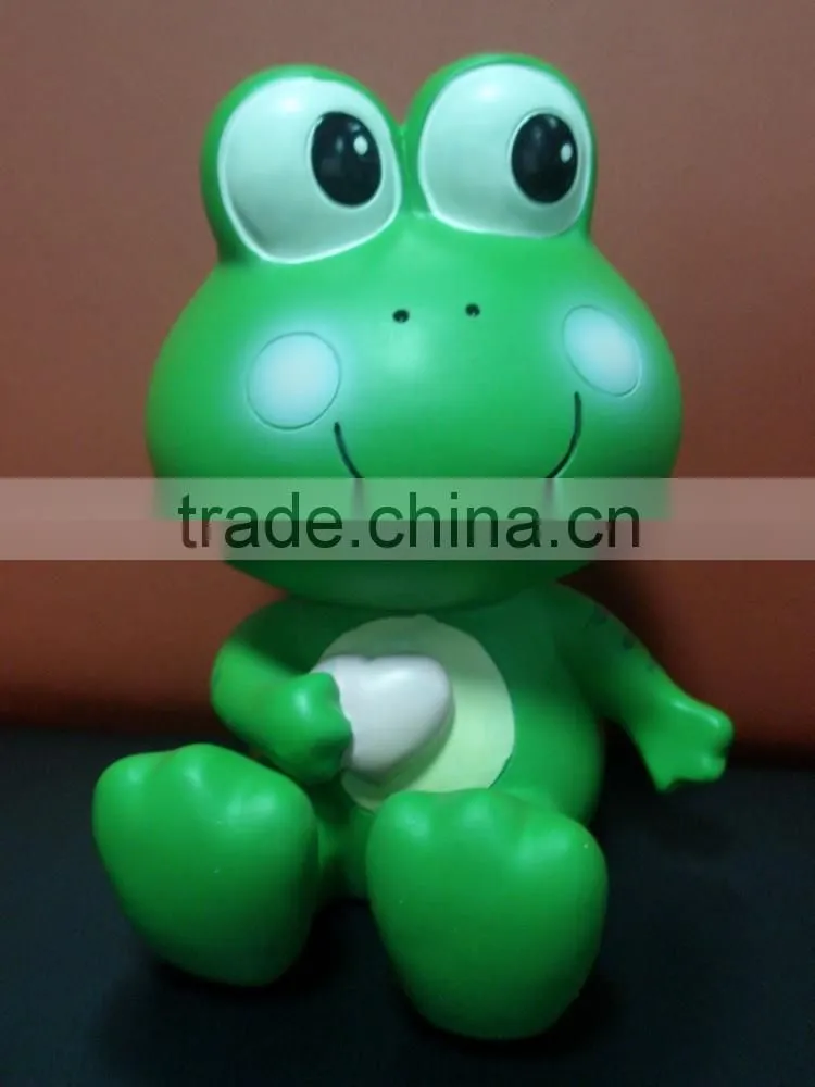 OEM Blow Molding Factory,3D Cartoon toy,Plastic Frog toy.