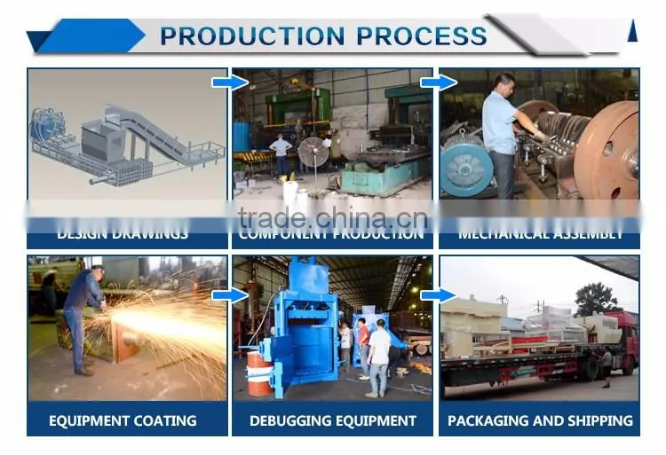 Easy operation 250T Hydraulic Automatic Baler baler machine
