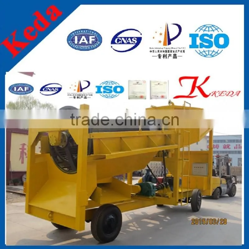 Unique Design Gold Washing Machine Traveling Gold Trommel Screen