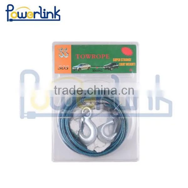 H20059 Car Bicycle Trailer Rope Towing Ropes Steel Wire Rope
