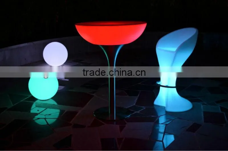 RGB glowing decorative LED club Table