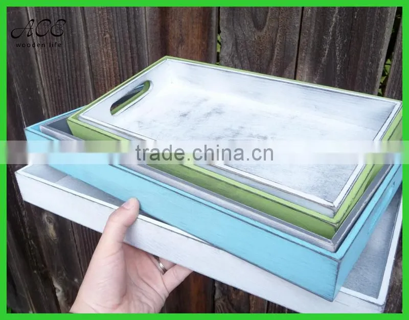 Rustic wooden tray