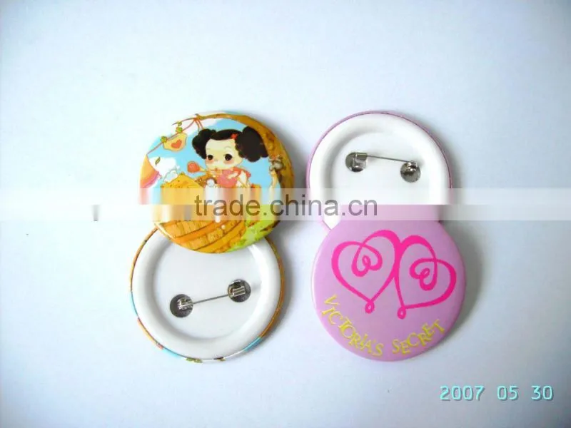 Custom logo printed button badge for promotion