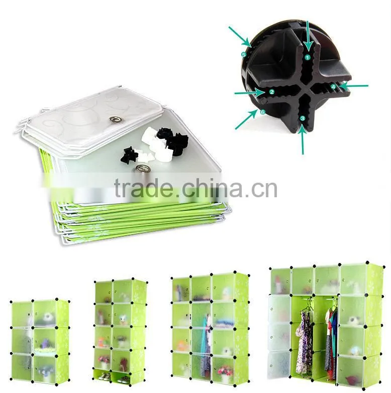 PP combination storage shelf ,DIY children's toy chest storage cabinets