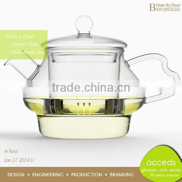 Handcrafted Glass Odd-Shaped Innovations Decorative Microwave Teapot