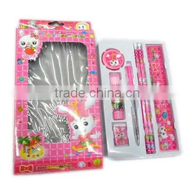 pencil ballpen eraser ruler back to school set in color box