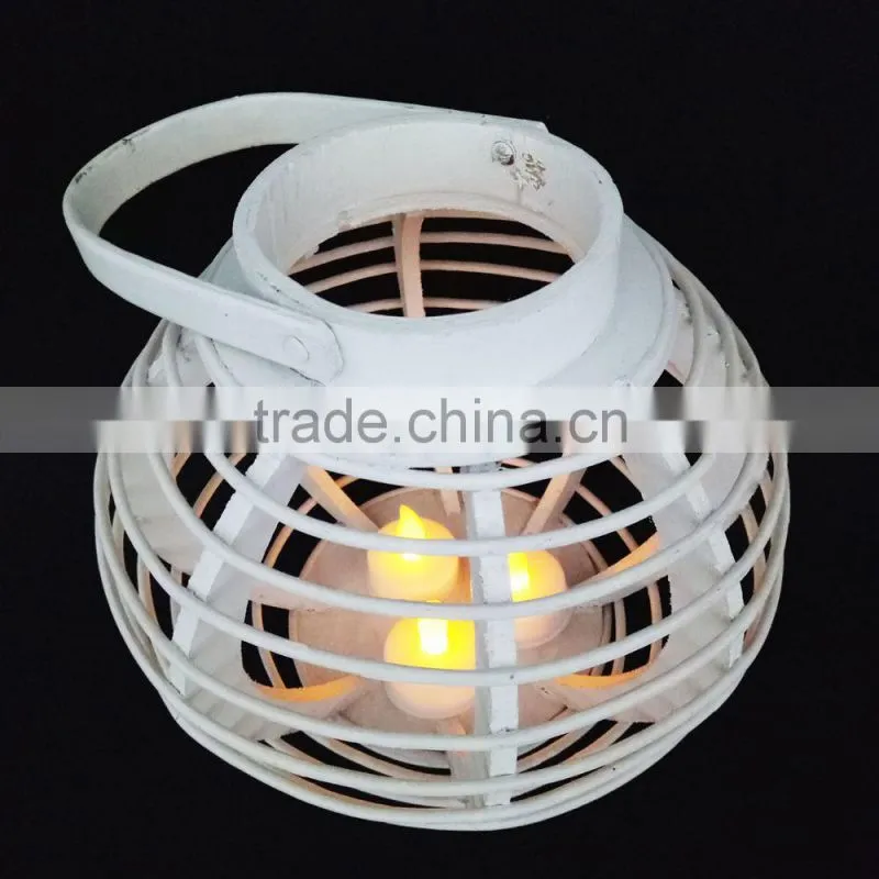 Wooden lanterns are multi-style LED candles