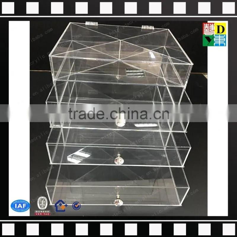2016 Manufacturer supply 3/4/5/6 Drawer Acrylic Makeup Organizer Wholesale
