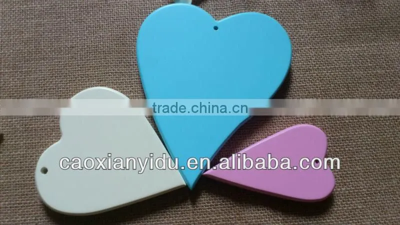 Blue Wooden Heart Wooden Letter Household Wedding Decoration