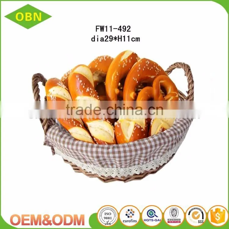 Wholesale cheap bakery bread basket wicker rattan bread basket