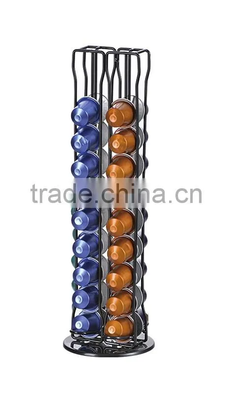 40pcs Nespresso with rotary backing plate coffee capsule holder Coffee Dispenser