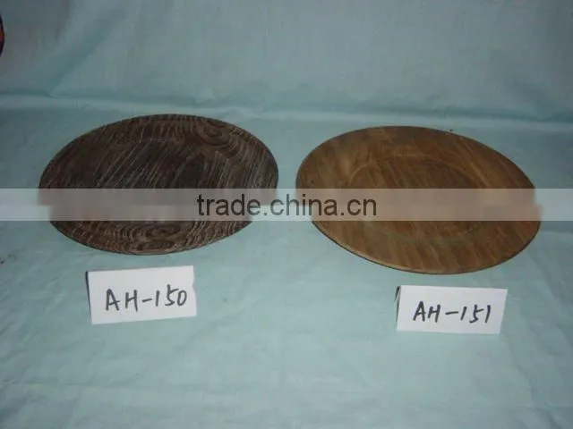 useful carbonized wooden plate,food container