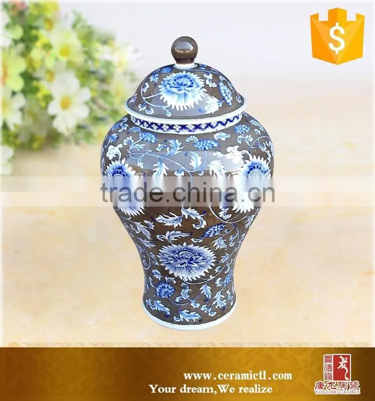 Customize ginger pots home goods white ceramic storage jar