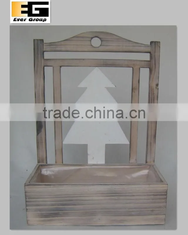 rsquare antique with wash wood planter