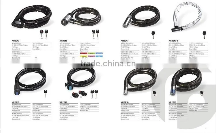 silicone material eco-friendly combination 5-digit password steering lock motorcycle