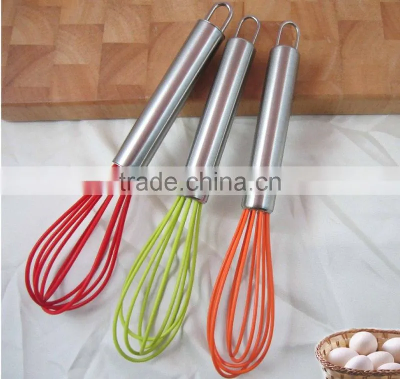 High Quality Silicone Egg Whisk Manual Egg Beater