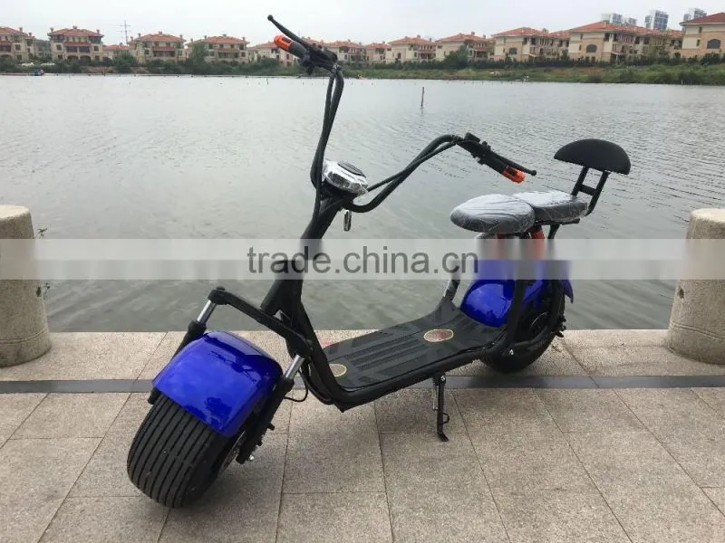 2016 popular Harley style electric scooter with big wheels fashion city scooter citycoco