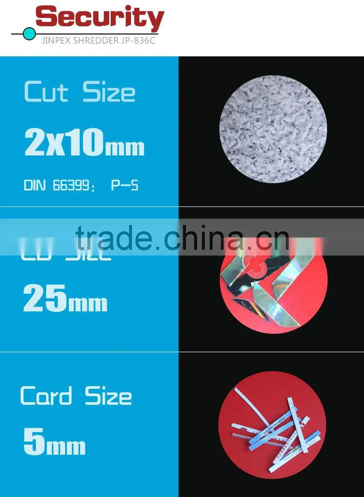 CD&Crdit card A4 micro paper shredder JP-836 GS