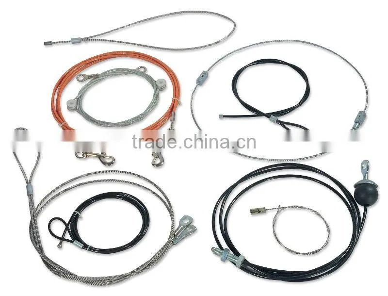 Safety Cable with Two hooks/Stainless Steel Rope/Custom Cable/Steel Cable