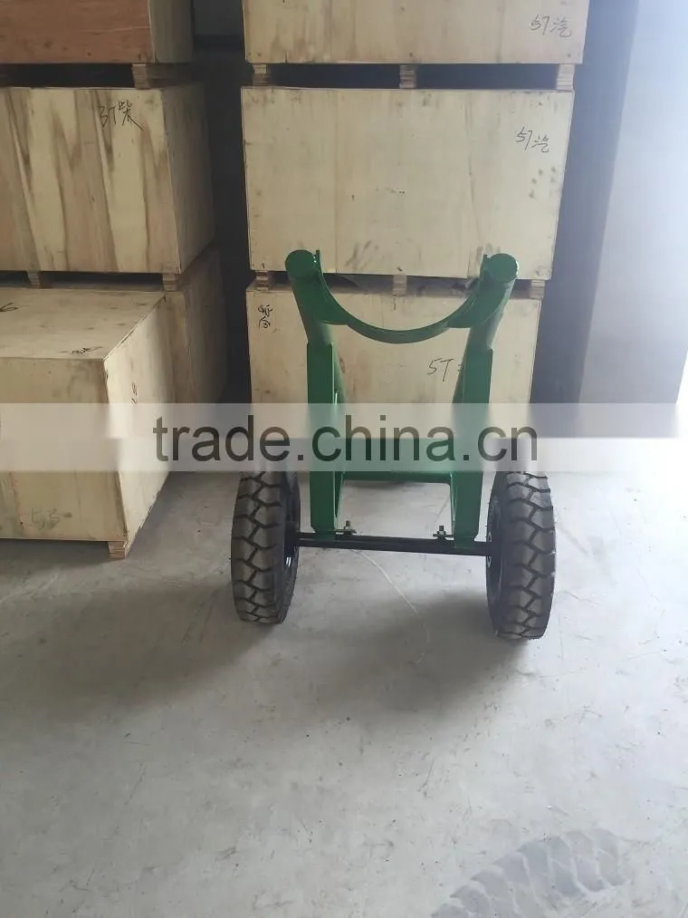Strong concrete pole trailer with forklift roller