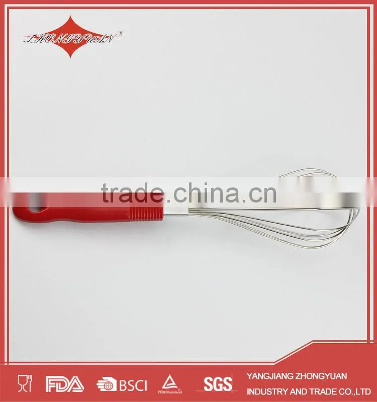stainless steel kitchen egg whisk with ps handle