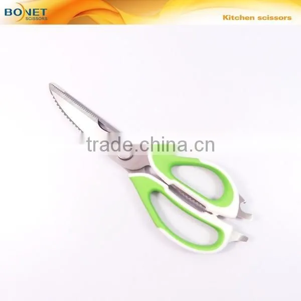 S52033C 9" Kitchen Shears - Come-Apart Multi-function Kitchen Scissors,Dishwasher Safe, Can Opener and Nut Cracker