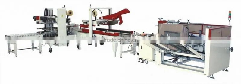KFX-1 Automatic Carton Erector And Sealing Line/carton erecting machine
