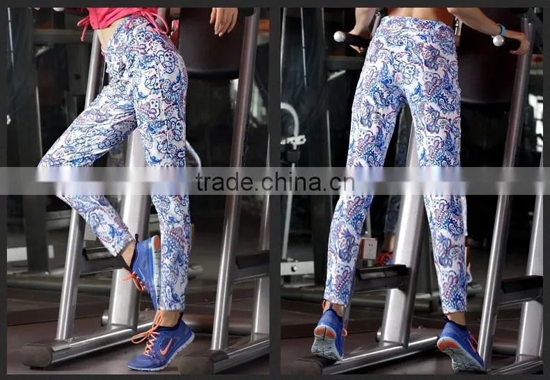 womens leggings fitness colorful antibacterial soft elastic waistband yoga pants
