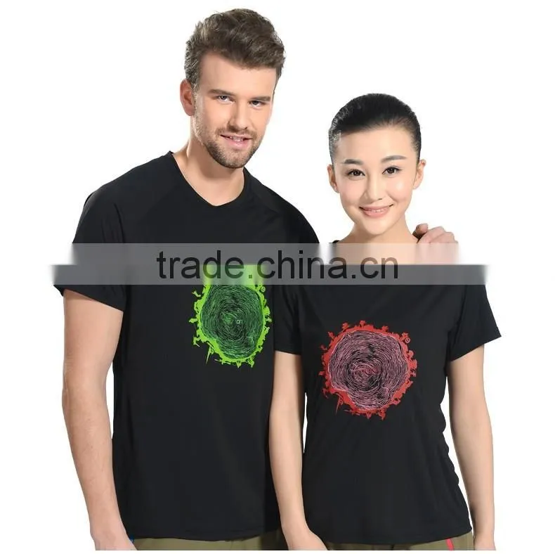 100% Polyester running t shirt fitness gym fit t shirt quick dry men t shirt
