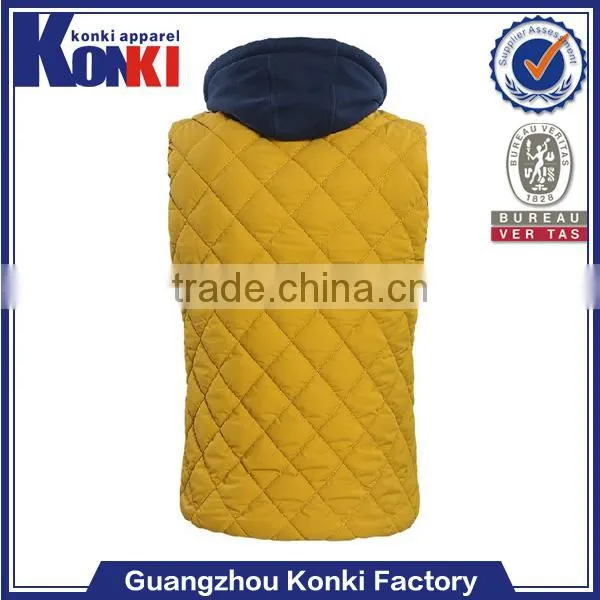 very cheap clothes in china sleeveless vest with zipper