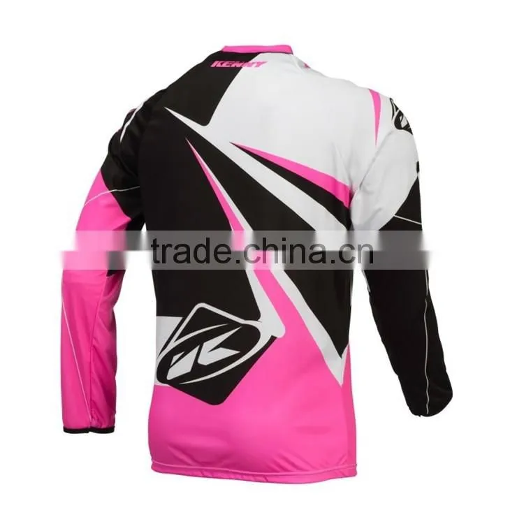100%polyester Coolmax downhill mountain bike jersey