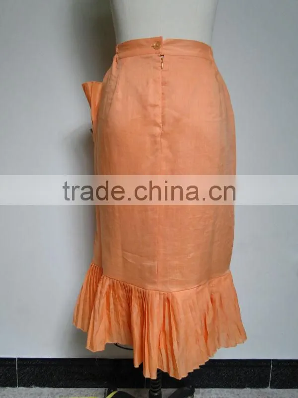 Ladies embroidery linen church suit