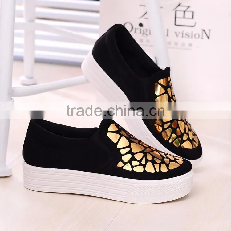 Latest cheap canvas shoe women walking shoes from china factory