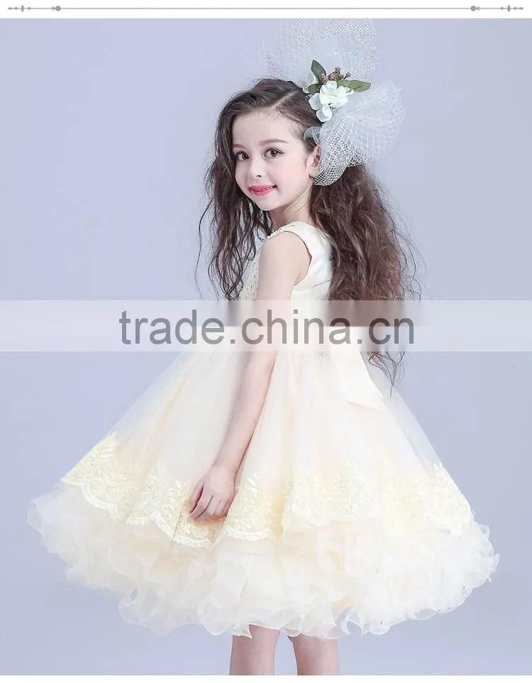 Hot Designs Children Alibaba Handmade Flower Girl Dress Patterns Cute Dresses