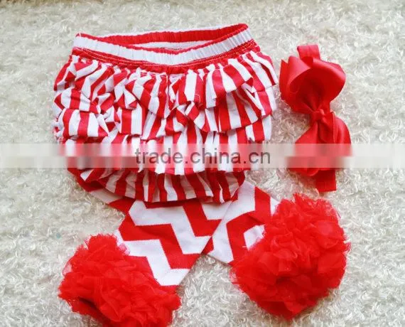 Full ruffles baby underwear boutique clothing solid color bloomers match headband