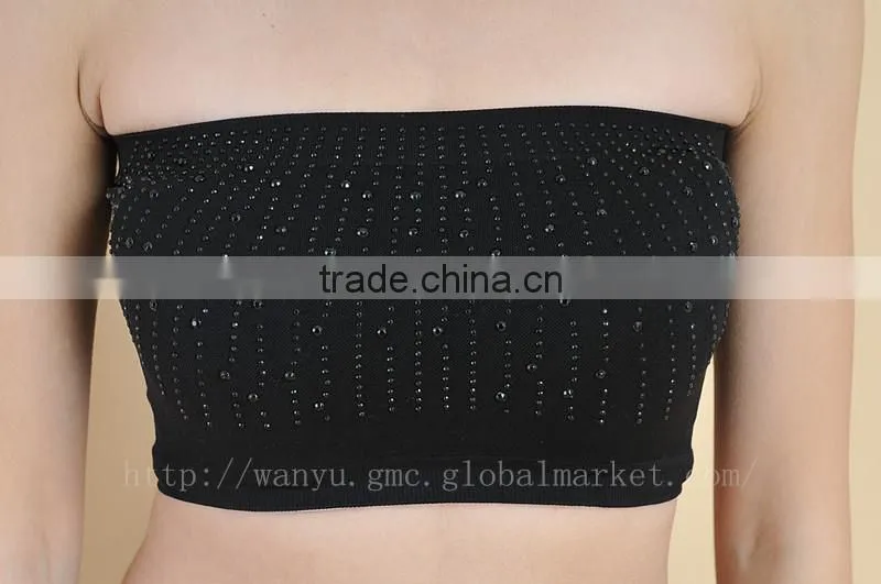 Factory offer Sex Girls Underwear black sexy tube tops