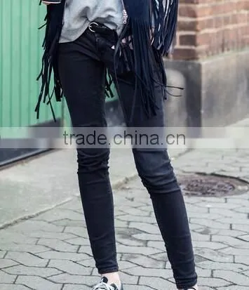 Runwaylover EY0631P Europe Style 2017 Ladies Fashion High Waist Denim Jeans