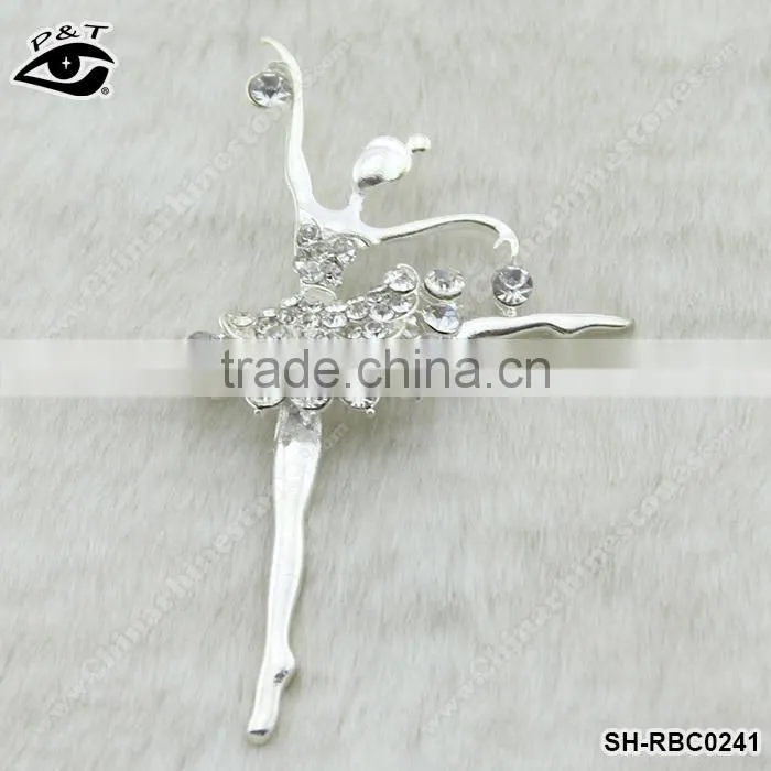 Dance Girl Shape Wedding rhinestone brooches pins rhinestone brooch pin small wedding invitation brooch pins