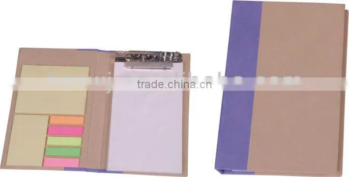 recycle notepad notebook with metal clip