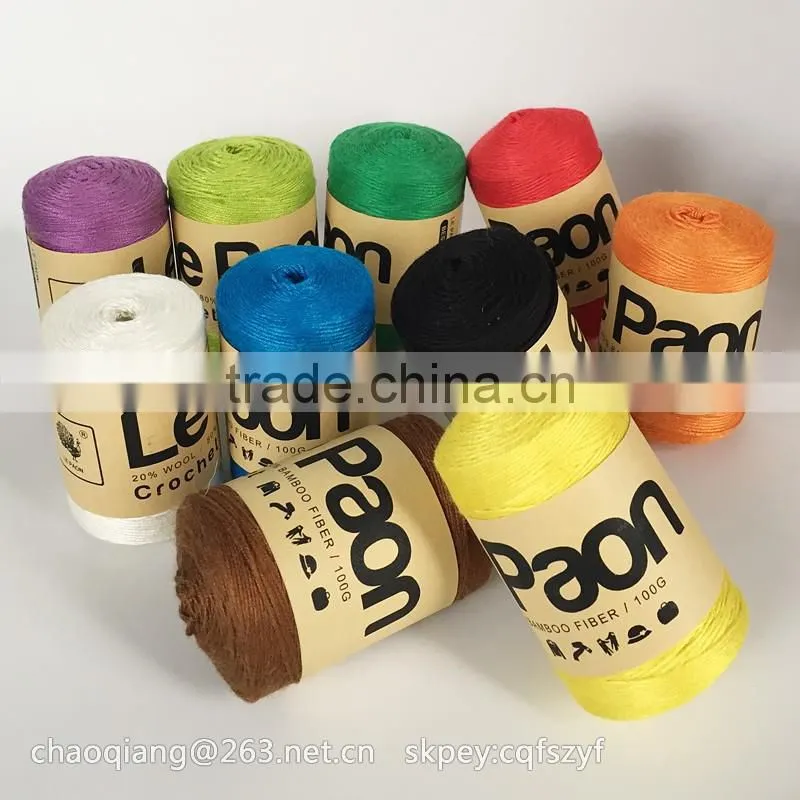 The Beautiful Colourful Cotton Wool Blend Yarn For Knitting