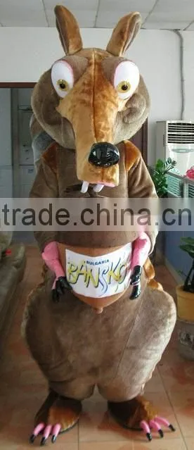 Good quality cheap adult squirrel mascot costume