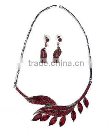 Fashion n Costume Jewelry Sets,Necklace Earring Alloy Wedding Water Drop Crystal Jewelry Sets,Rhinestone Bridal Jewelry Sets