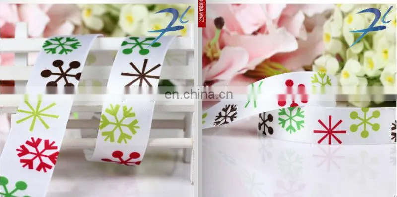 hot sell stock printed christmas ribbon