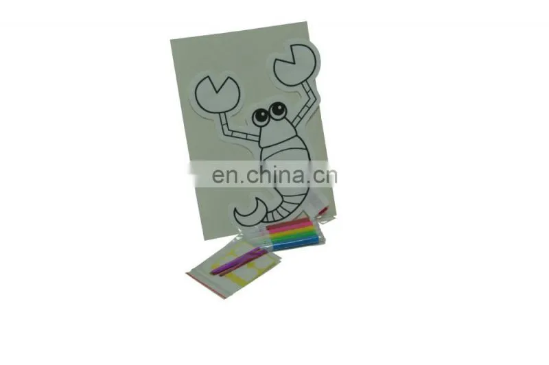 DIY painting cartoon balloon for kids with color markers