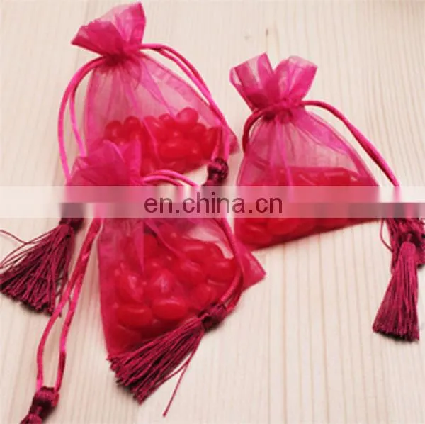 fancy organza drawstring pouch