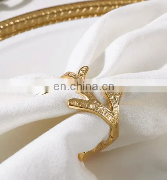 crown napkin ring for wedding decoration