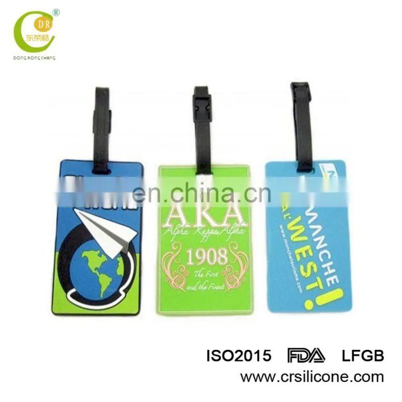 Direct Sale Custom Personalised Eco-Friendly Pvc Luggage Name Tags From Factory